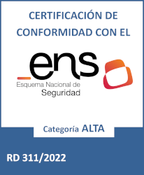Certificación de conformidad con el Esquema Nacional de Seguridad - Categoría Media - RD 311/2022